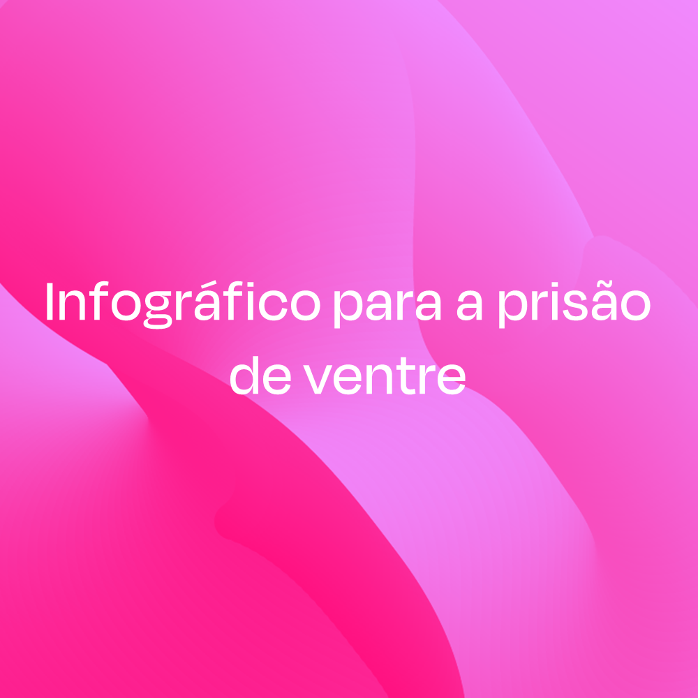 Infográfico para a prisão de ventre