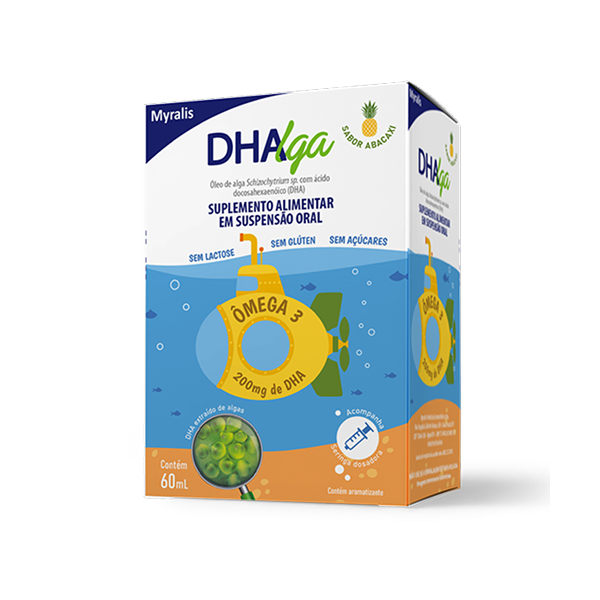 DHAlga Suspensão Oral Sabor Abacaxi 60ML